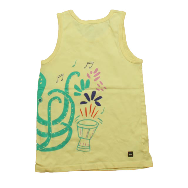 Tea Girls Peach Octopus Tank Top Size: 6 Years