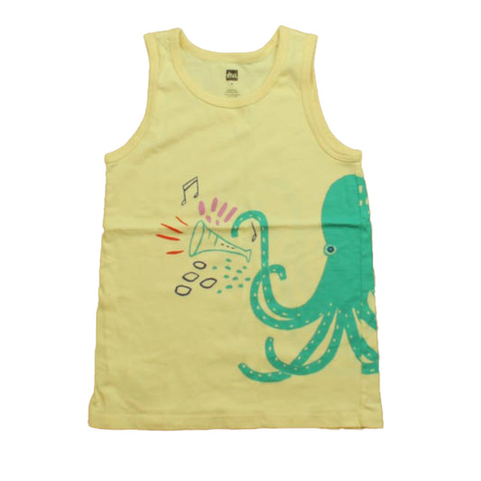 Tea Girls Peach Octopus Tank Top Size: 6 Years