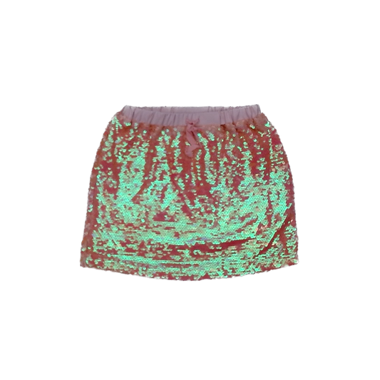Rockets Of Awesome Girls Peach | Sequin Skirt Size: 6-7 Years Peach | Sequin