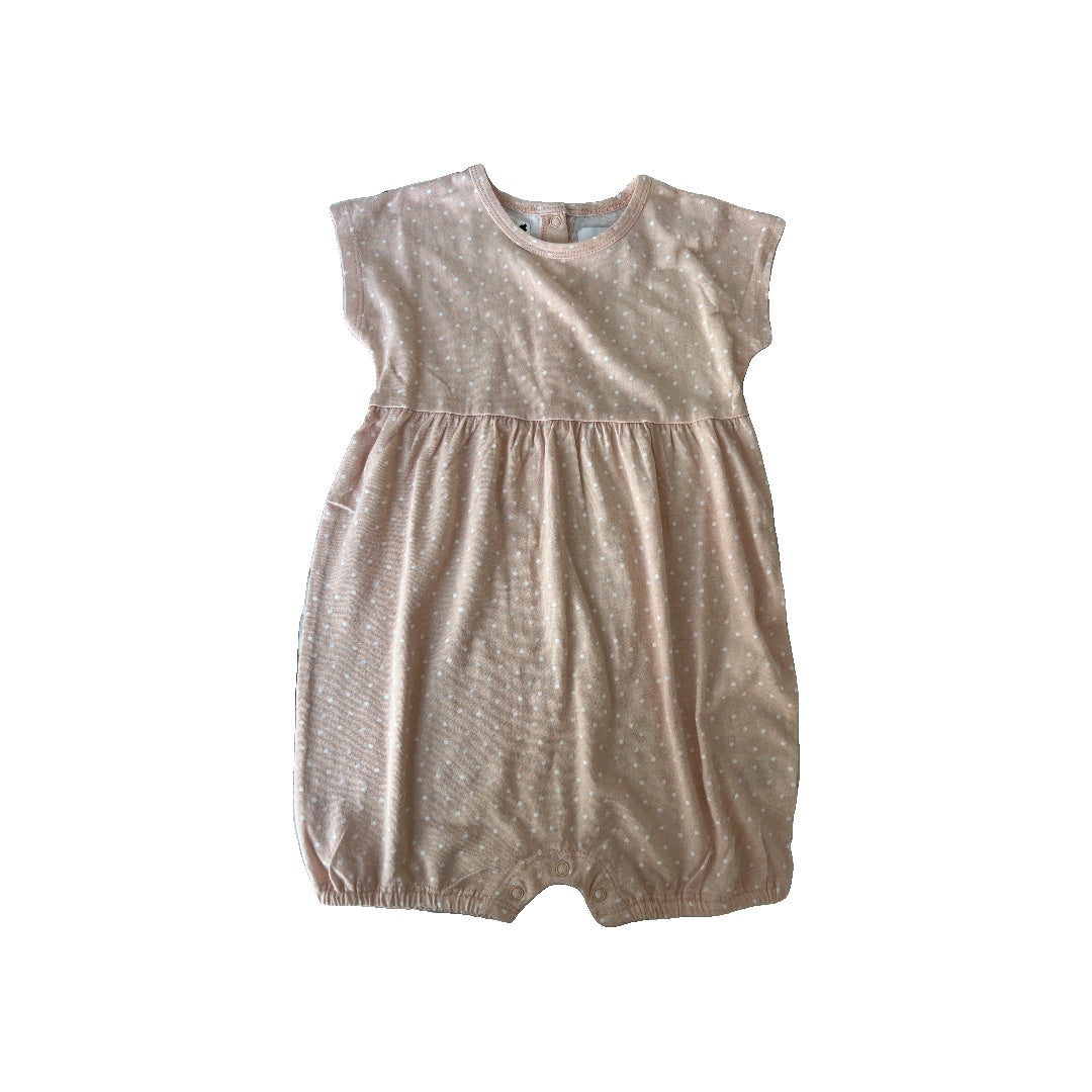 Nordstrom Girls Peach | White | polka dot Romper Size: 18 months Peach | White | polka dot
