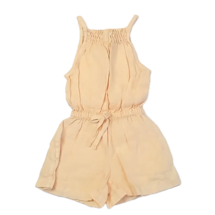 Bella Dahl Girls Peach Romper Size: 2-3T Peach