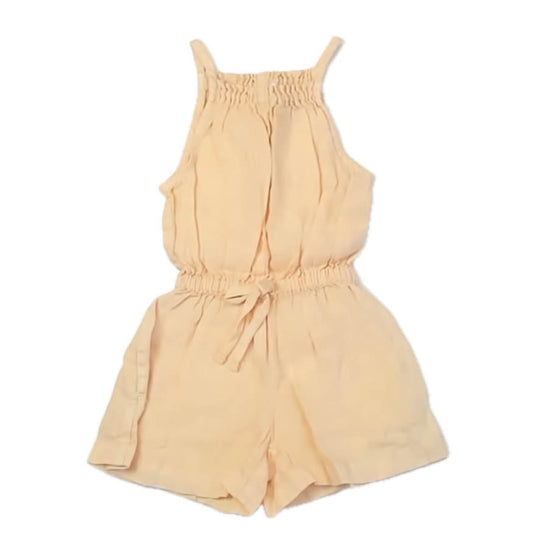 Bella Dahl Girls Peach Romper Size: 2-3T Peach