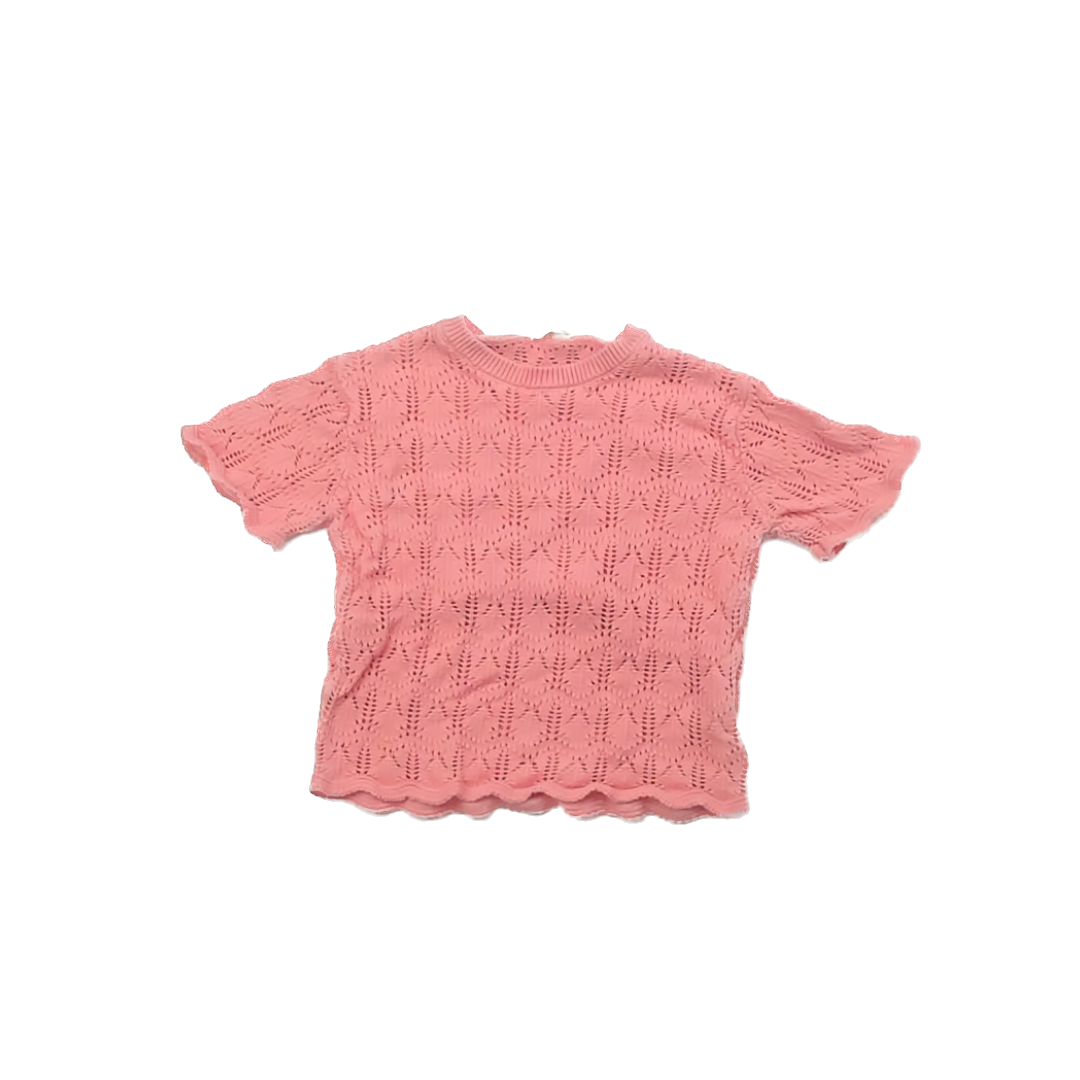 Jessica Simpson Girls Peach Sweater Size: 6 Years Peach