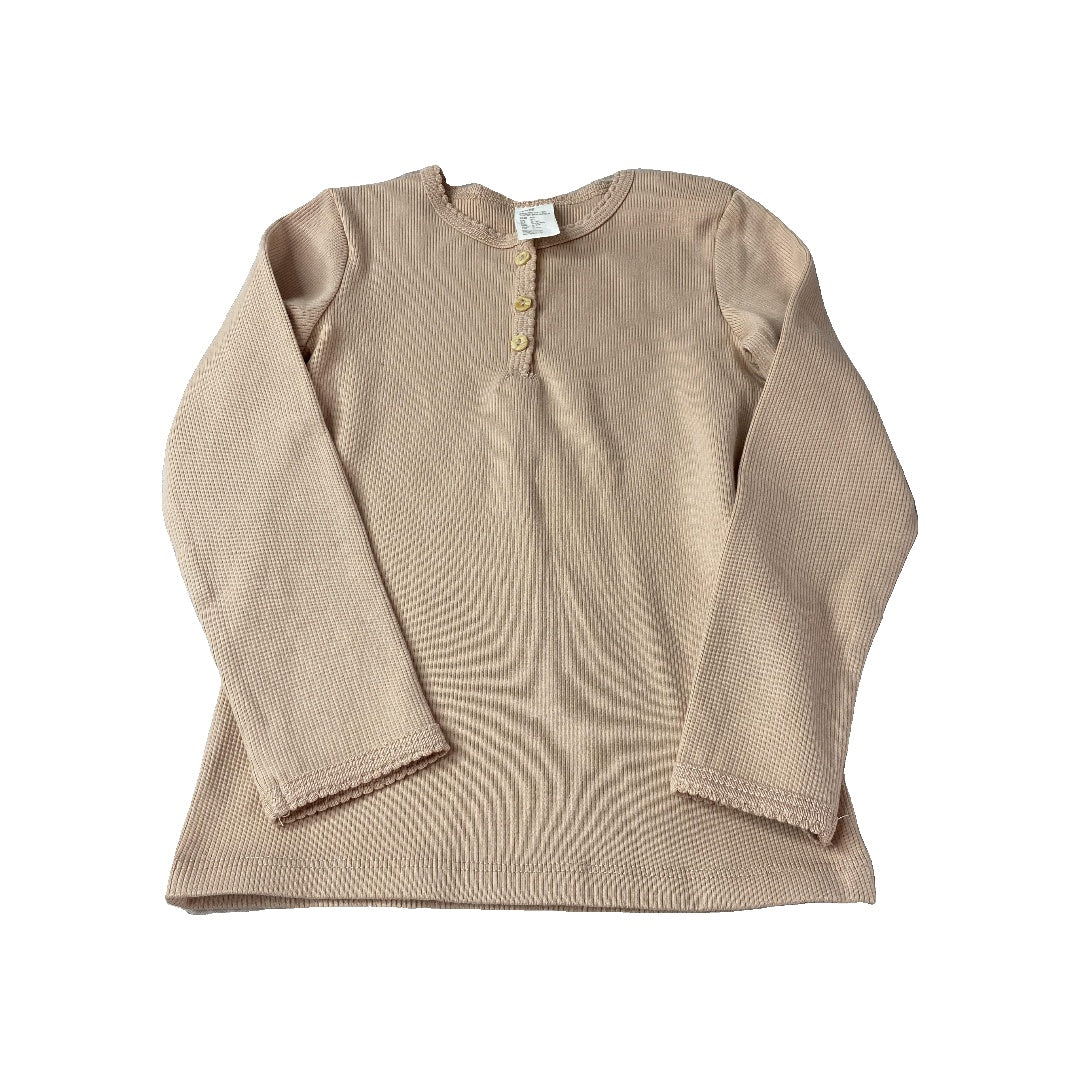 H&M Girls Peach Long Sleeve Shirt Size: 3T Peach
