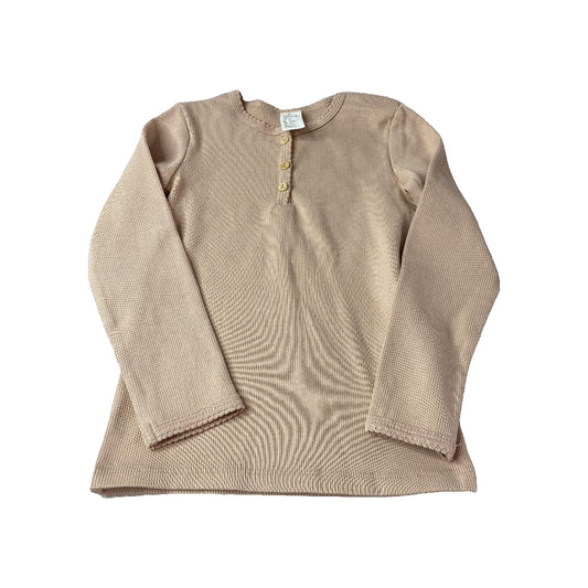 H&M Girls Peach Long Sleeve Shirt Size: 3T Peach