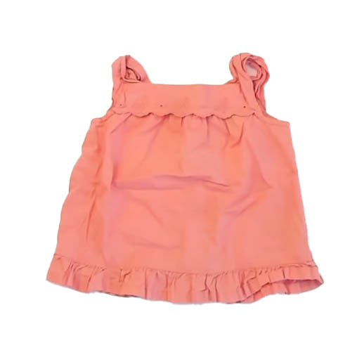 Janie and Jack Girls Peach Blouse Size: 12-18 Months Peach