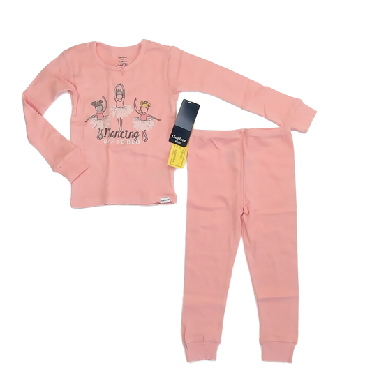 Gerber Girls Peach 2-piece Pajamas Size: 3T Peach