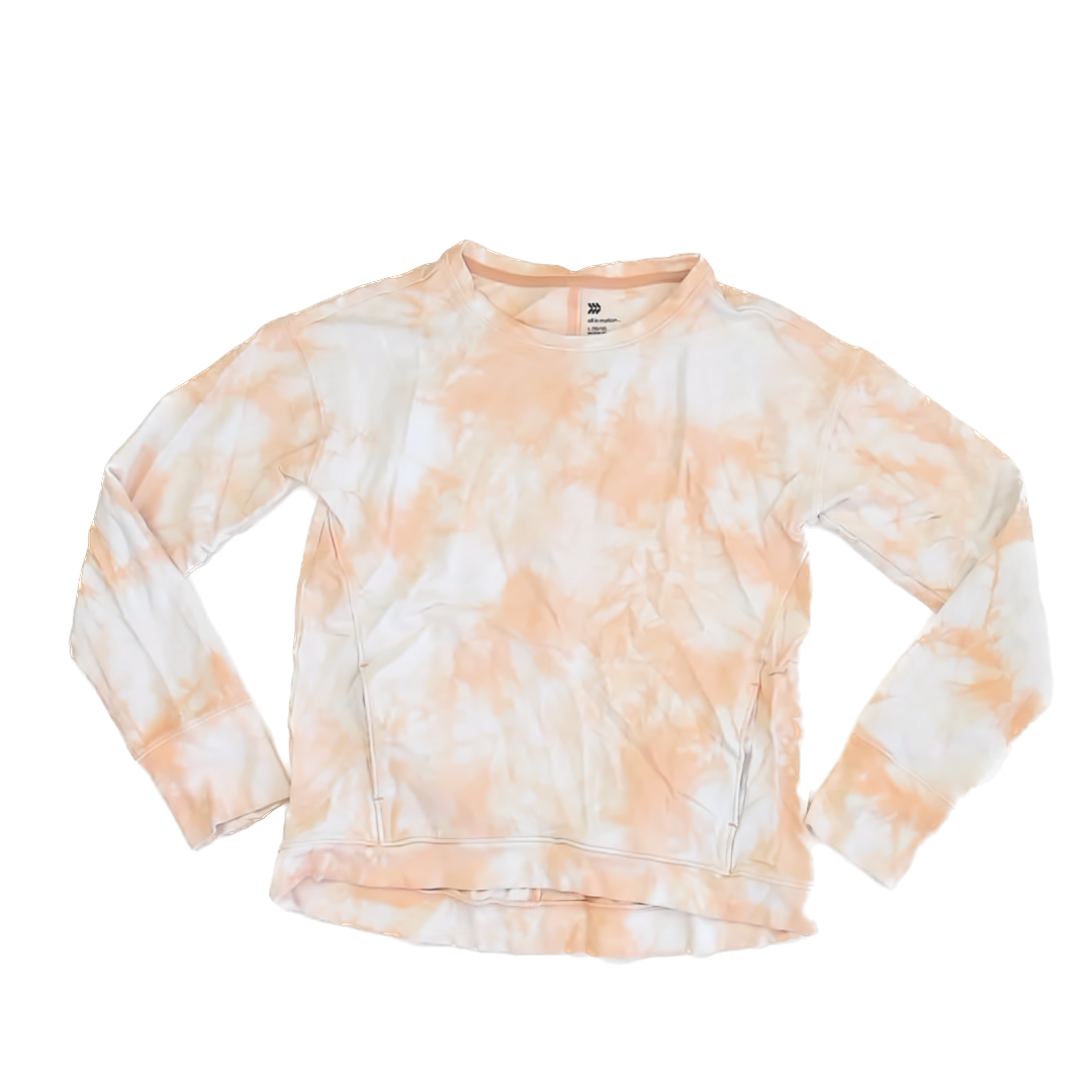 All In Motion Girls Peach Sweatshirt Size: 10-12 Years Peach