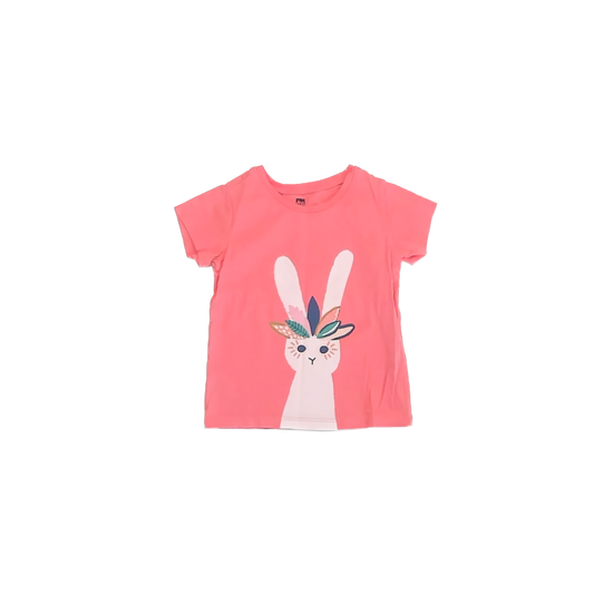 Tea Collection Girls Peach T-Shirt Size: 18-24 Months Peach
