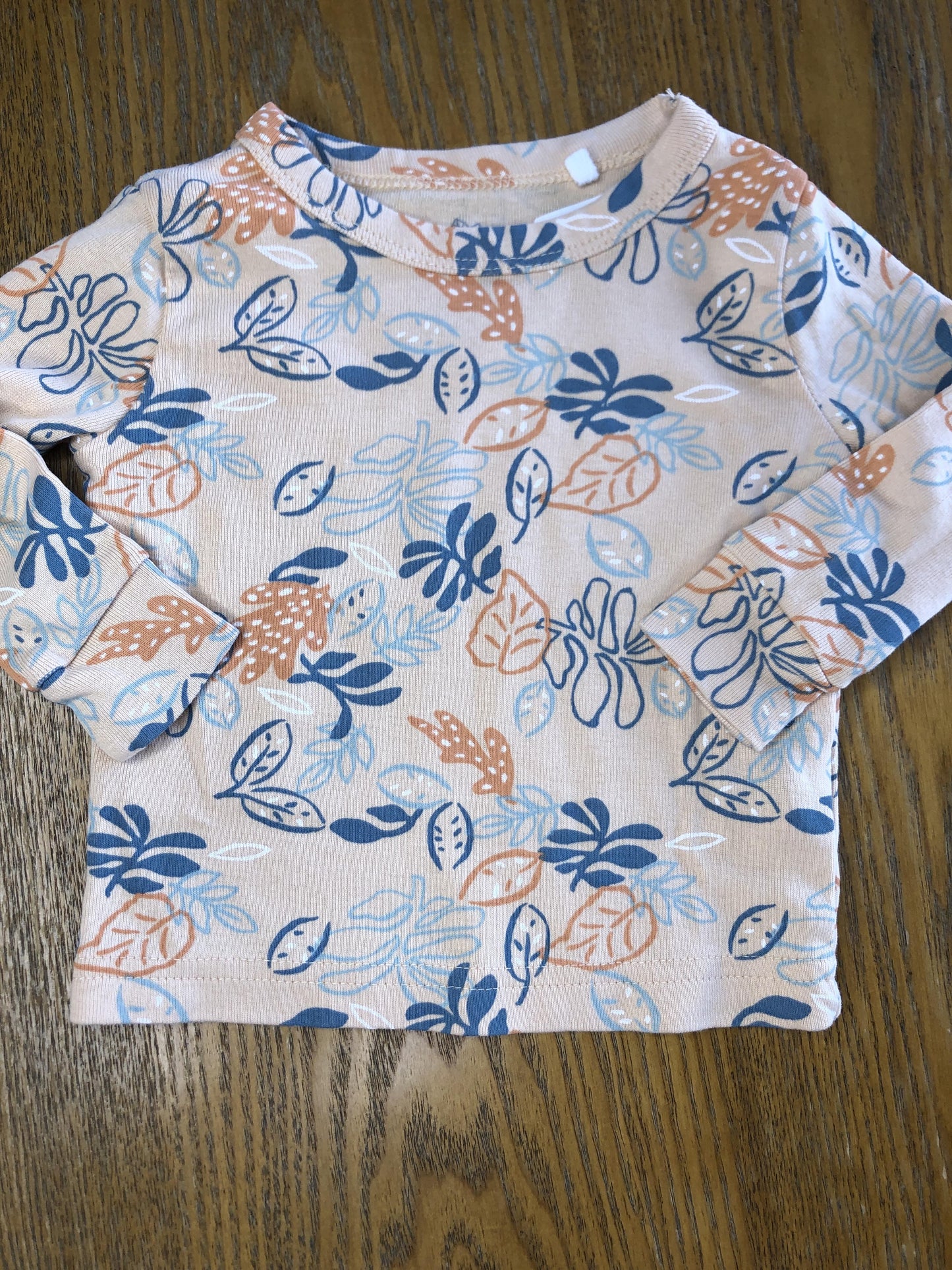 Oliver & Rain Girls Peach Pajamas Size: 6 months Peach