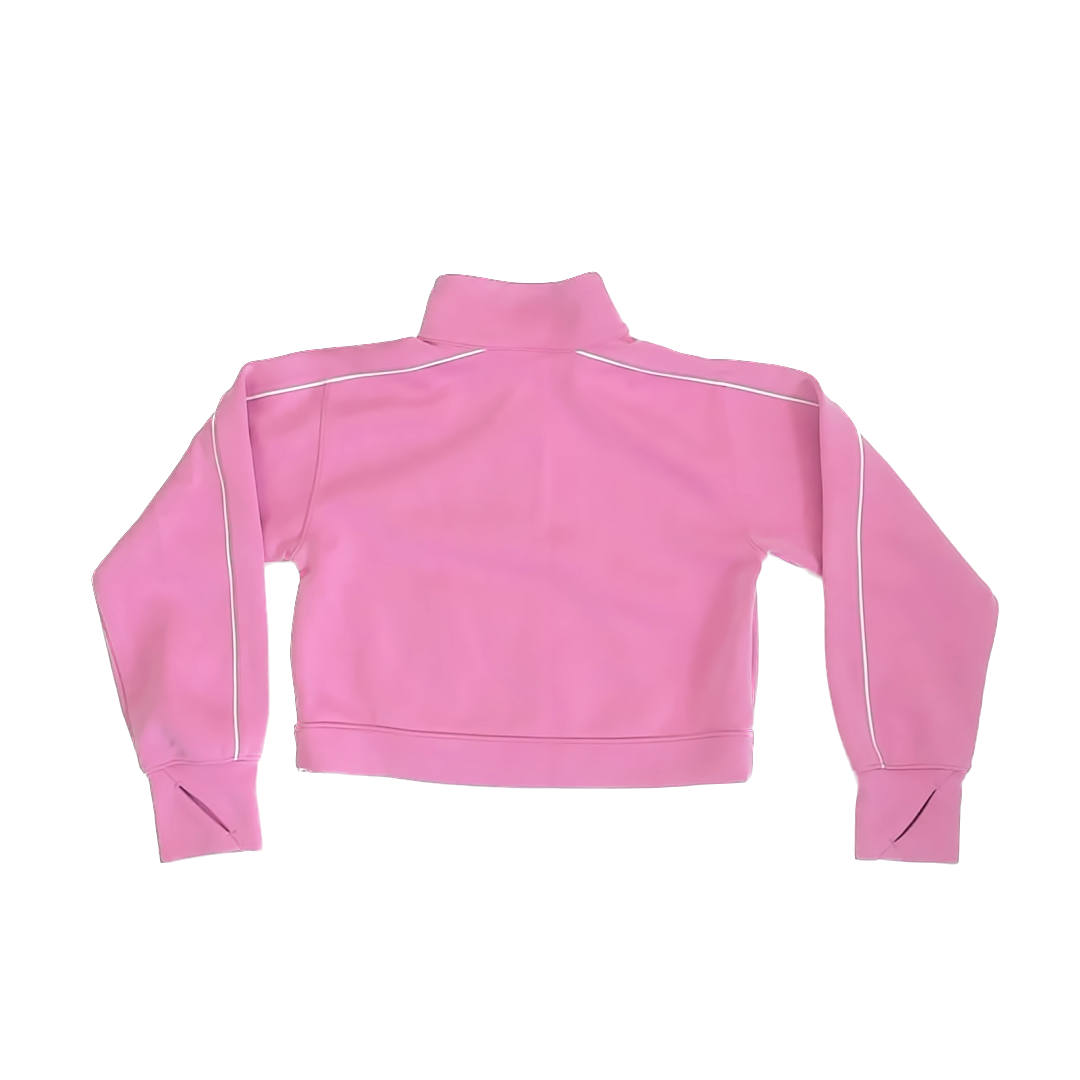 All In Motion Girls Pink 1/4 Zip Sweatshirt Size: 6-7 years Pink 1/4 Zip