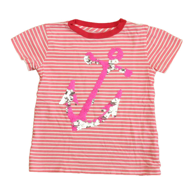 Crewcuts Girls Pink Anchor T-Shirt Size: 4-5T