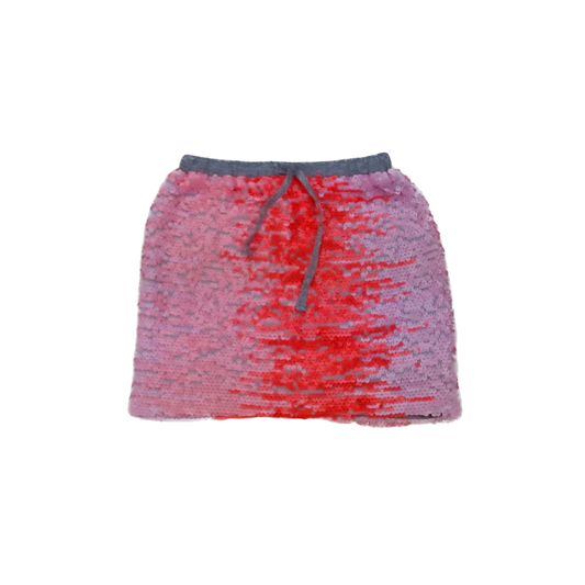 Rockets Of Awesome Girls Pink and Peach Sequin Skirt Size: 6 Years Pink and Peach Sequin