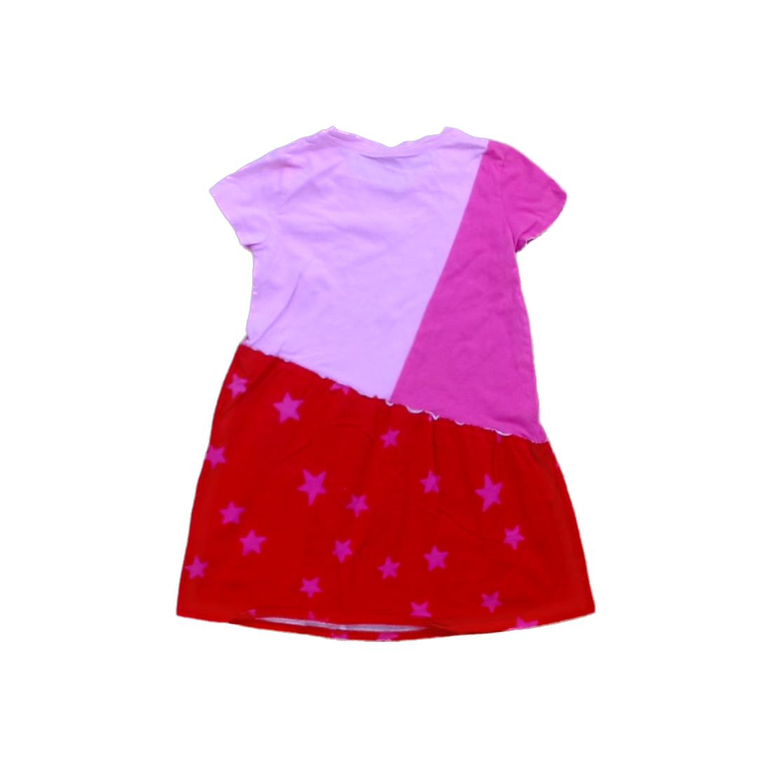 Rockets Of Awesome Girls Pink and Red | Stars Dress Size: 6 Years Pink and Red | Stars