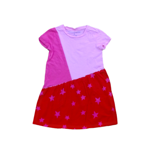 Rockets Of Awesome Girls Pink and Red | Stars Dress Size: 6 Years Pink and Red | Stars