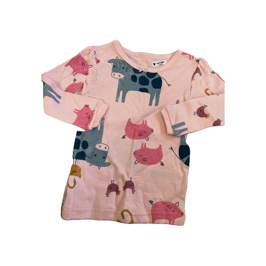 Just Born Girls pink | animals Pajamas Size: 12M pink | animals