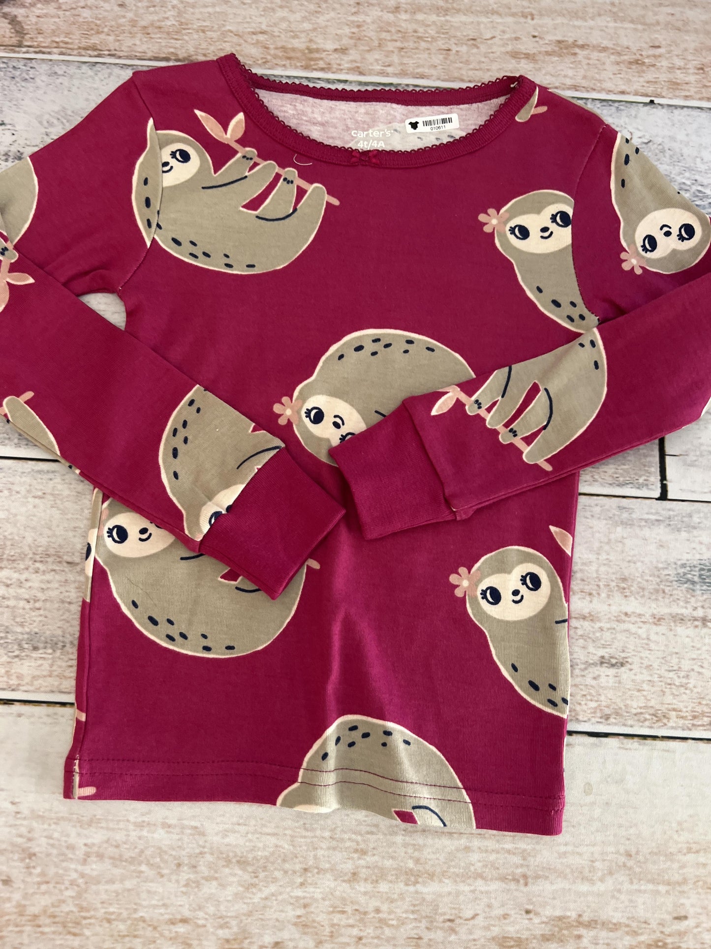Carters Girls pink | animals Pajamas Size: 4T pink | animals