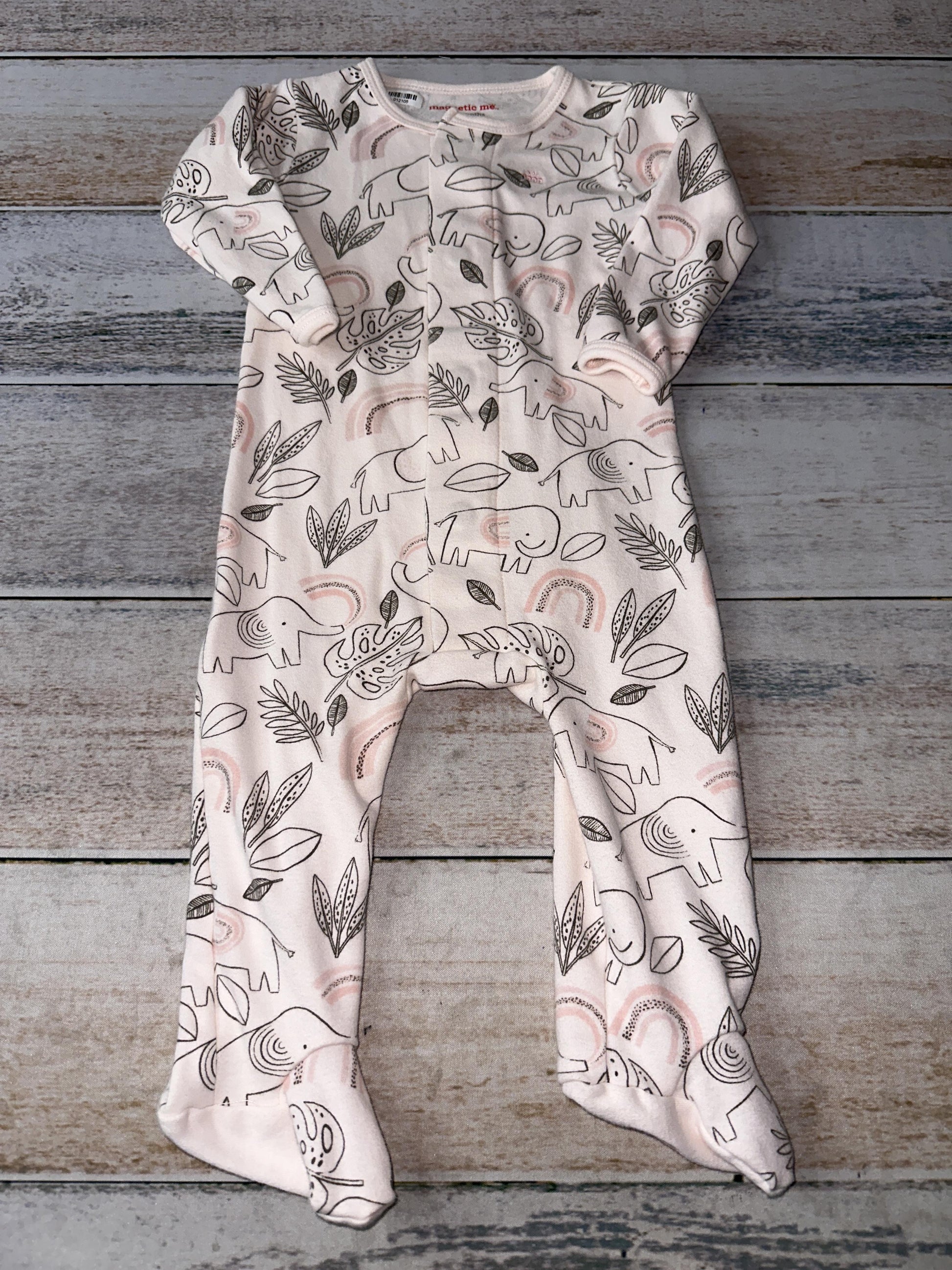 Magnetic Me Girls pink | animals Pajamas Size: 6-9 months pink | animals