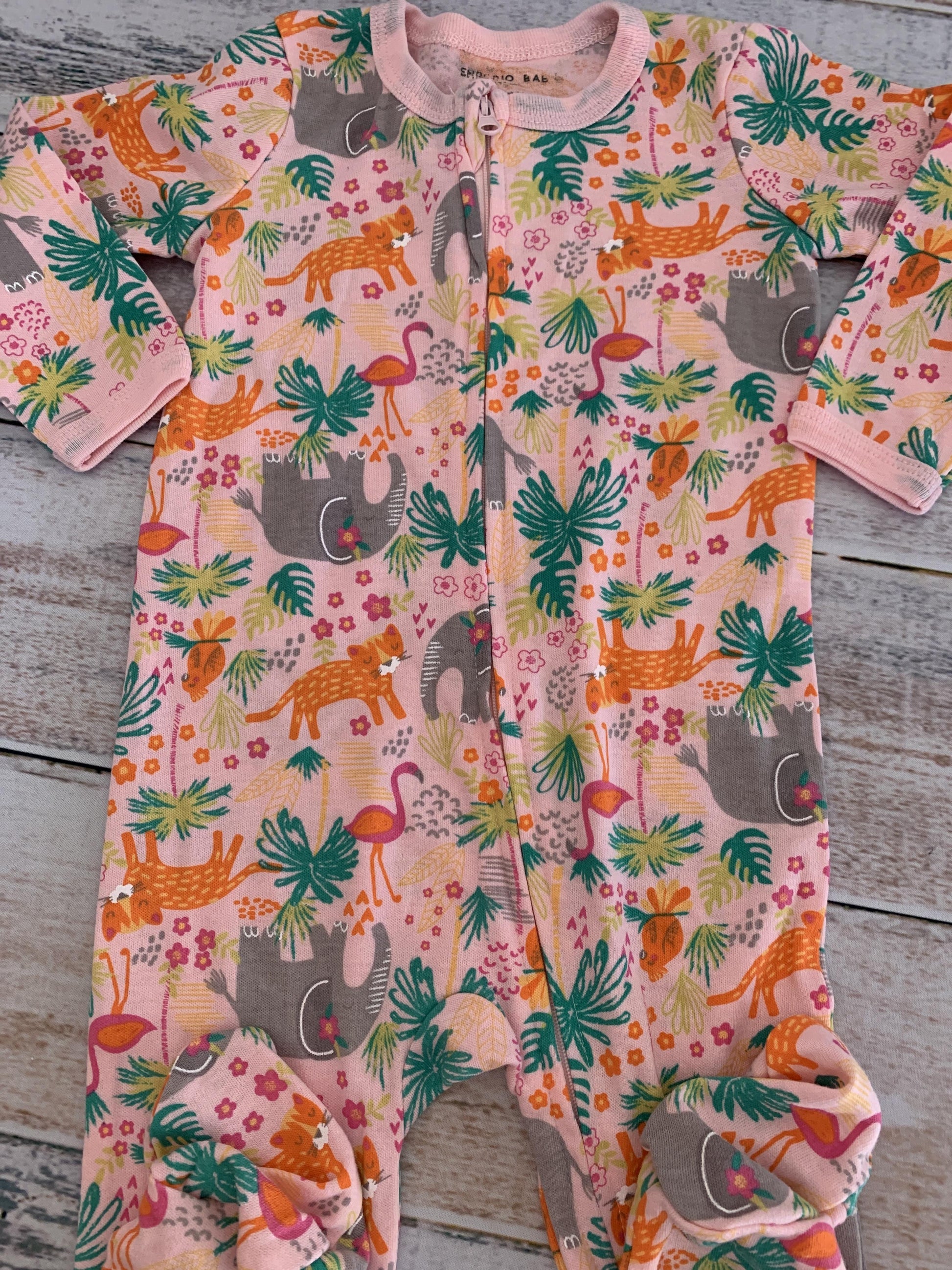 Girls pink | animals Pajamas Size: 6-9 months pink | animals
