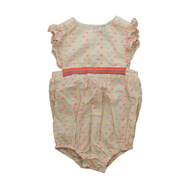 Egg Girls Pink | Aqua | Yellow Romper Size: 6 Months Pink | Aqua | Yellow