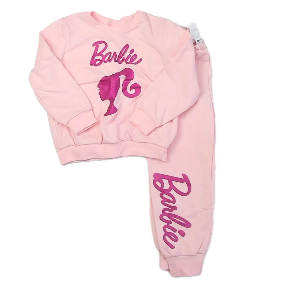 Pat Pat Girls Pink Barbie Apparel Sets Size: 3-4T Pink Barbie