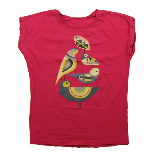 Tea Girls Pink Bird T-Shirt Size: 7 Years Pink Bird