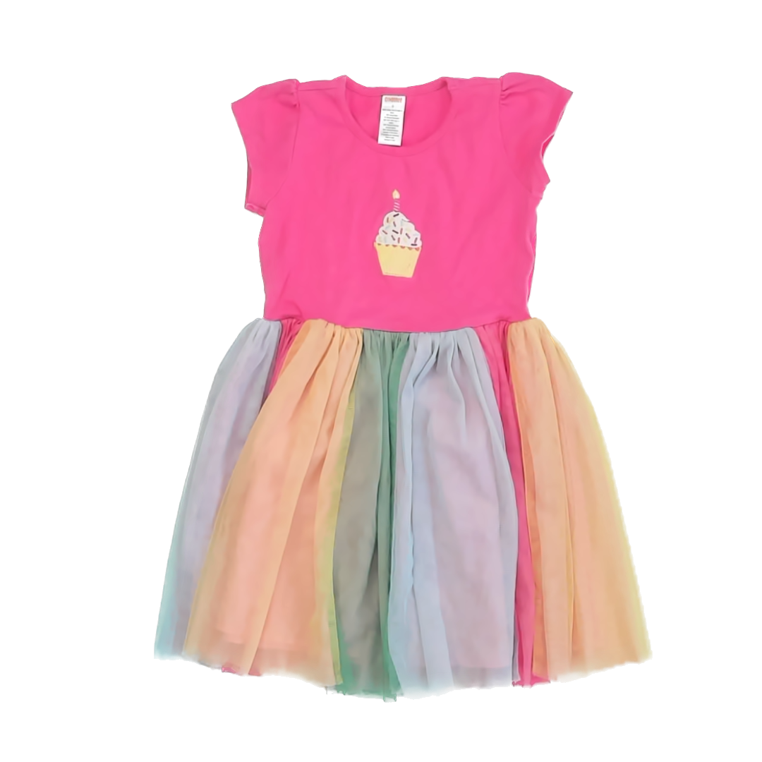 Gymboree Girls Pink "Birthday" Dress Size: 8 Years Pink "Birthday"