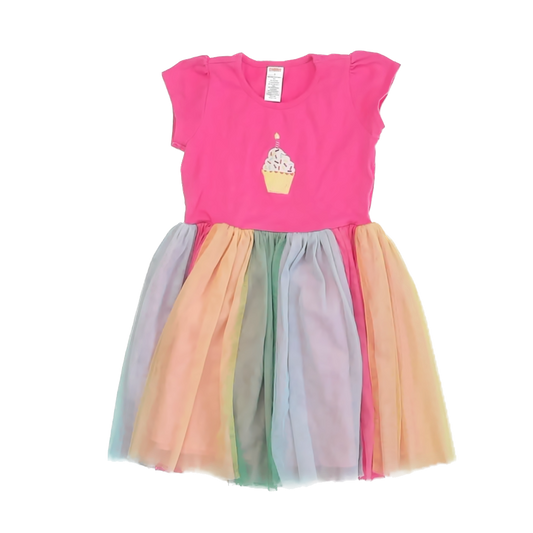 Gymboree Girls Pink "Birthday" Dress Size: 8 Years Pink "Birthday"