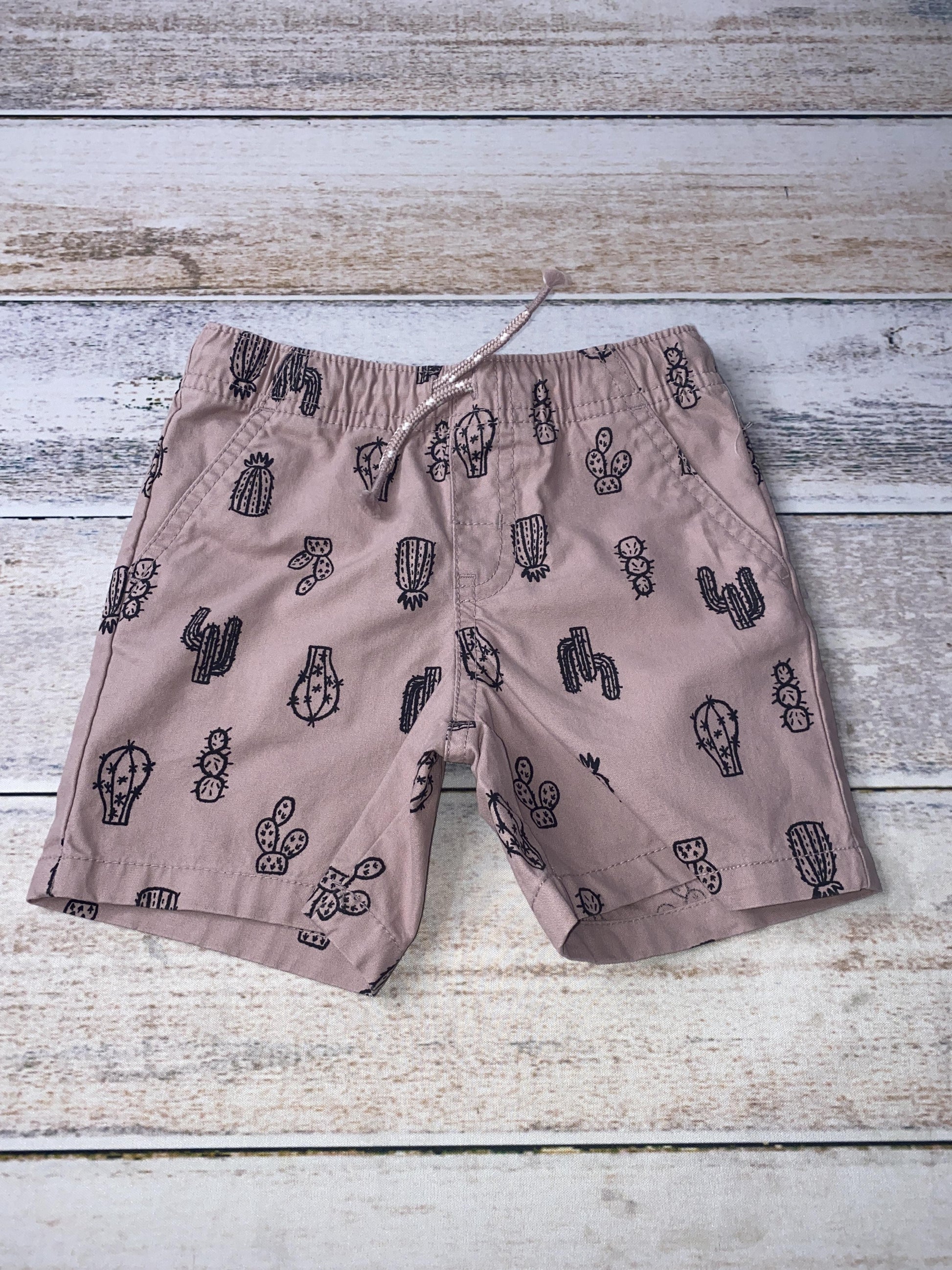 Cat & Jack Boys pink | Black | Cactus Shorts Size: 18 months pink | Black | Cactus