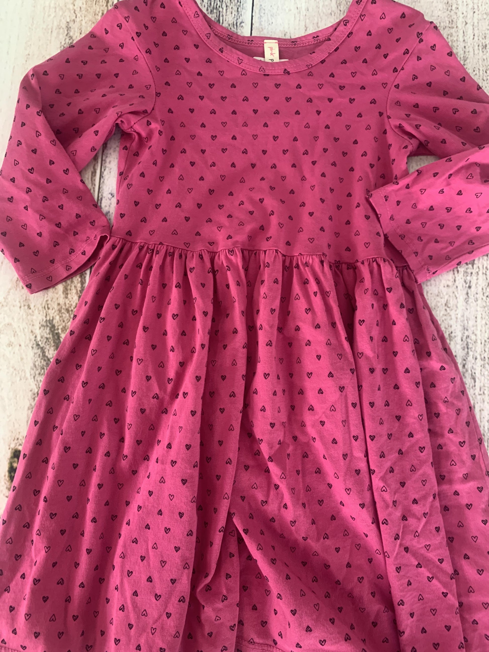 Pink Peony Kids Girls pink | Black | polka dot Dress Size: 3T pink | Black | polka dot