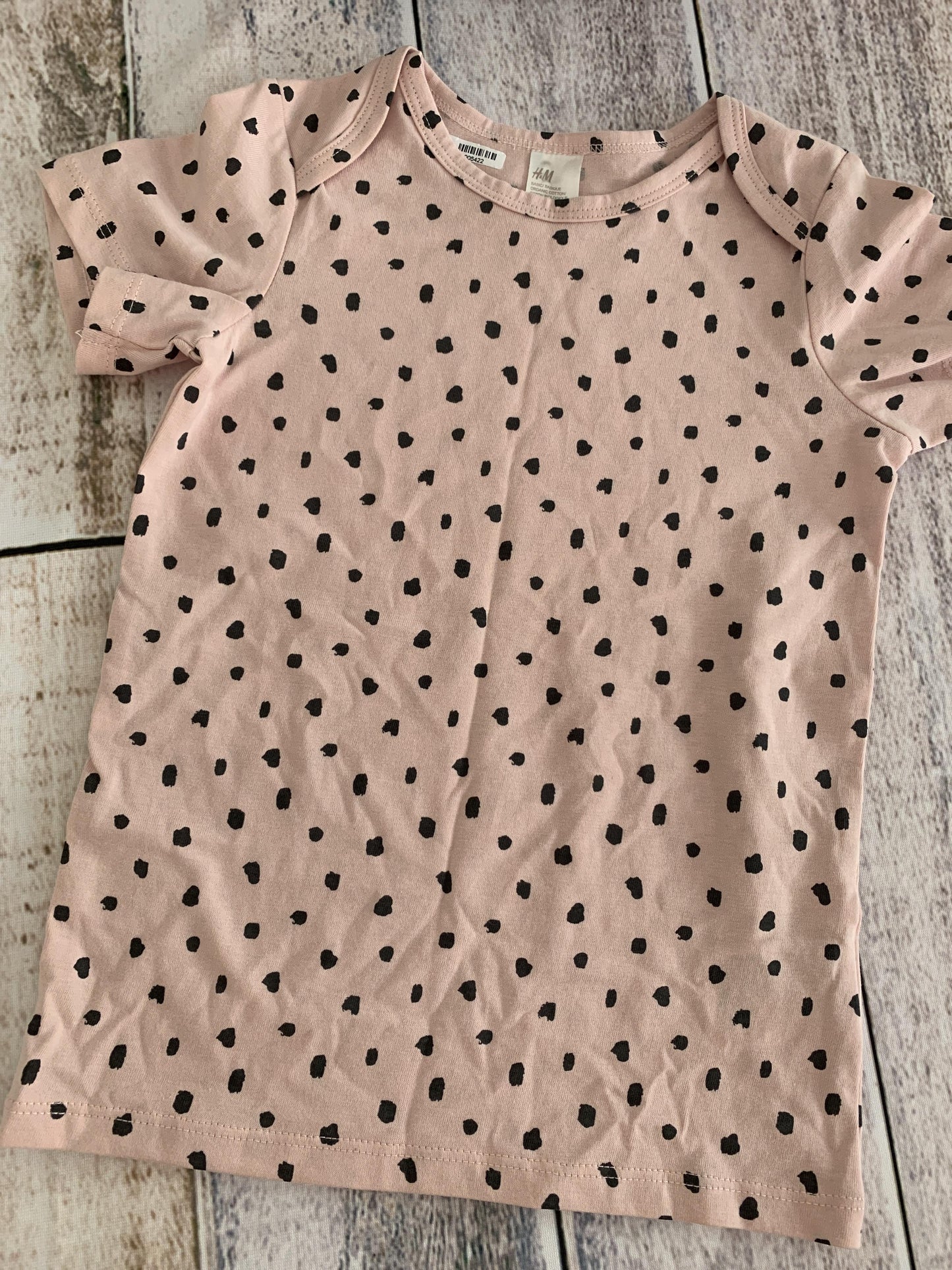 H&M Girls pink | Black | polka dot Shirt Size: 3T pink | Black | polka dot