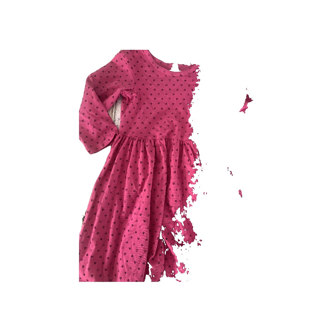 Pink Peony Kids Girls pink | Black | polka dot Dress Size: 3T pink | Black | polka dot