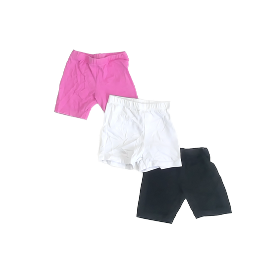 Children's Place Girls Pink | Black | White Shorts Size: 3T Pink | Black | White