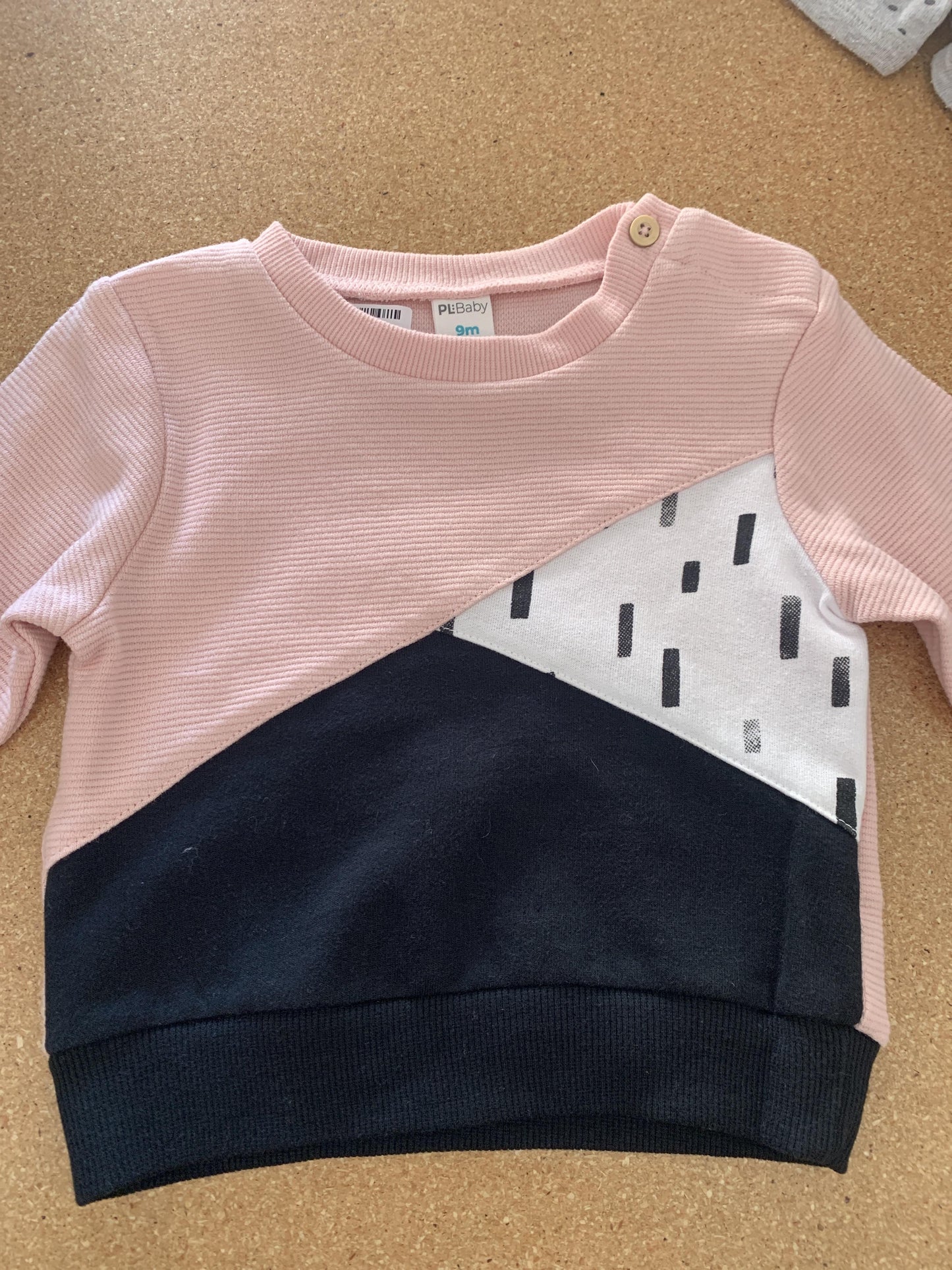 PL Baby Girls pink | Black | Wool White Sweater Size: 9 months pink | Black | Wool White