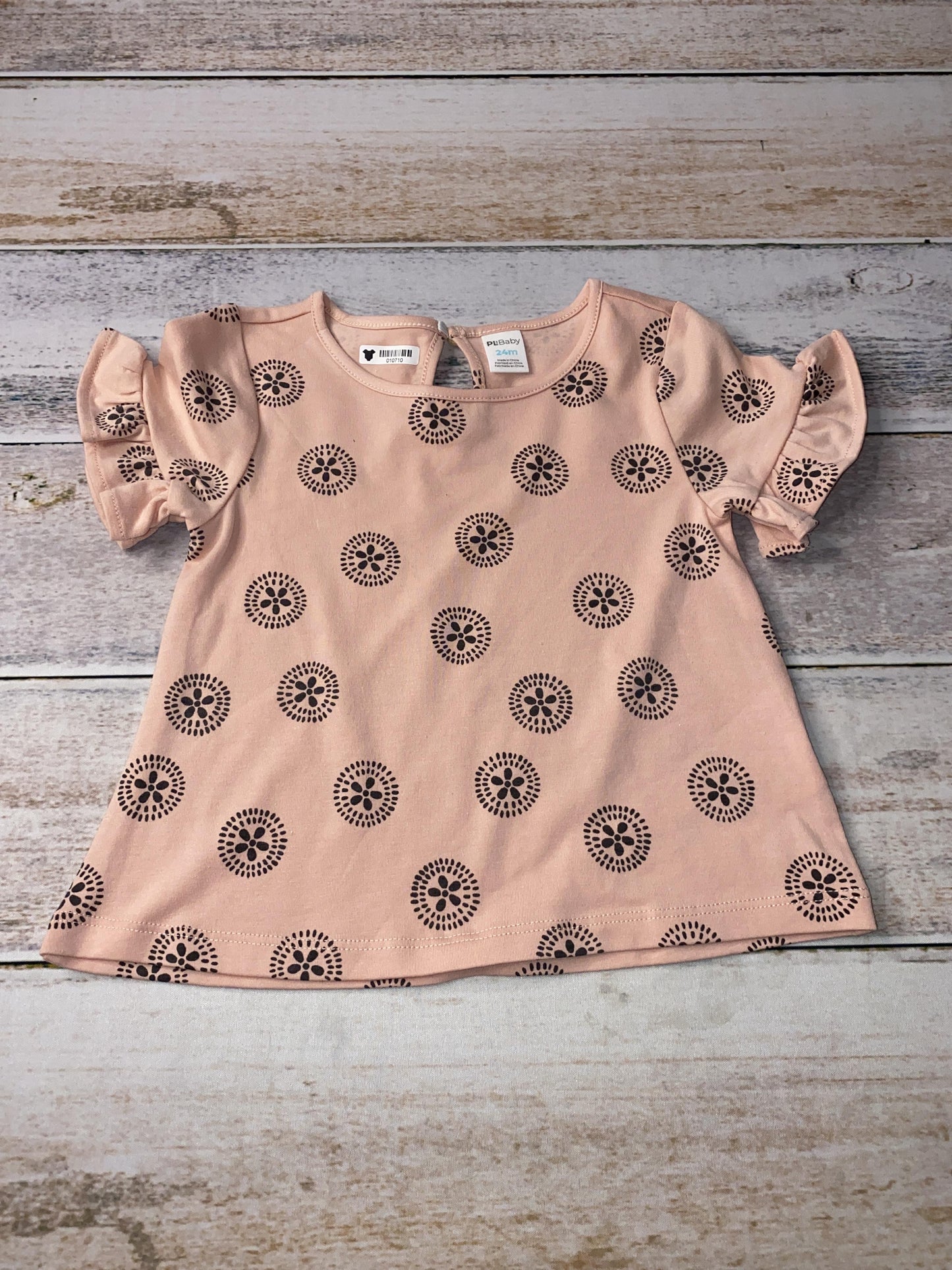 PL Baby Girls pink | Black T-Shirt Size: 24 months pink | Black