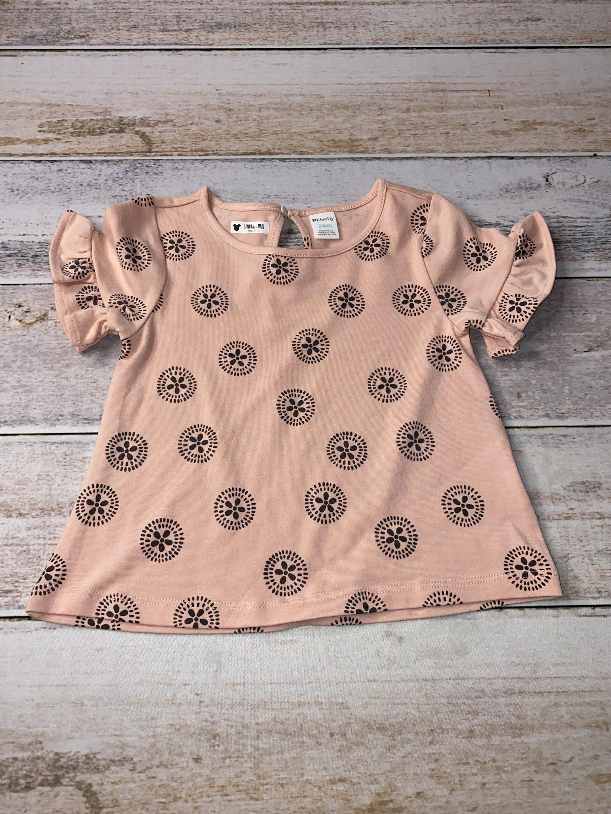 PL Baby Girls pink | Black T-Shirt Size: 24 months pink | Black