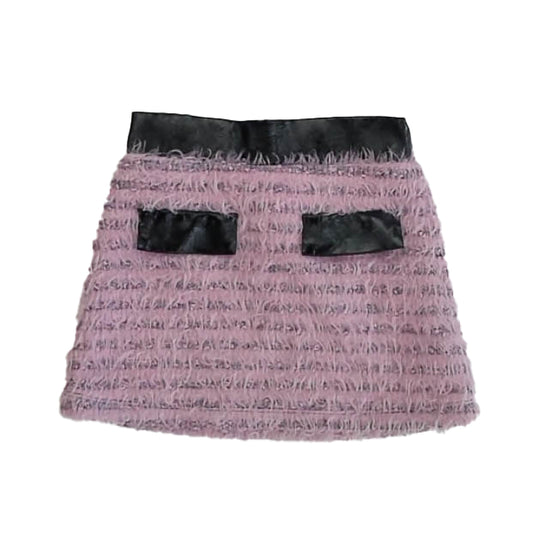 Kidpik Girls Pink | Black Skirt Size: 5-6 Years Pink | Black