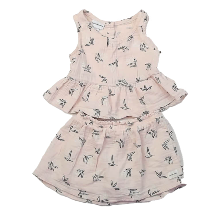 Calvin Klein Girls Pink | Black Apparel Sets Size: 3T Pink | Black