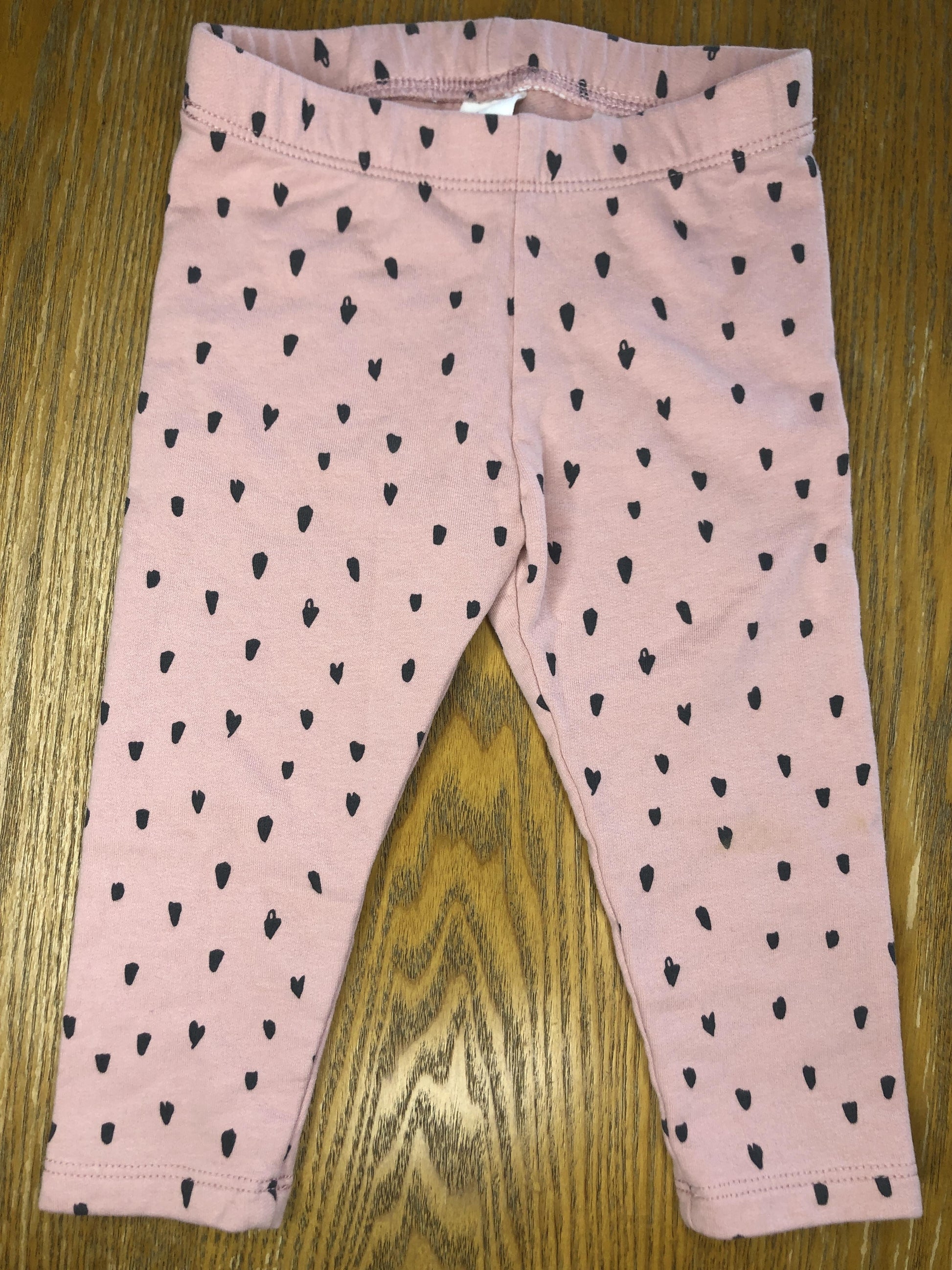 H&M Girls pink | Black Pants Size: 12 months pink | Black