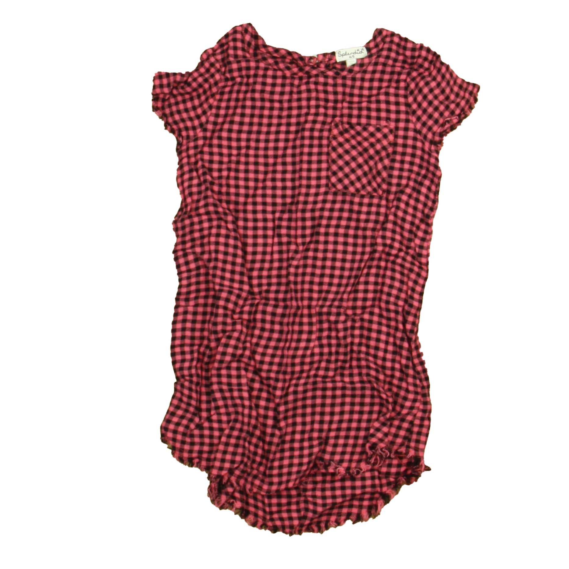 Splendid Girls Pink | Black Blouse Size: 4-5T Pink | Black