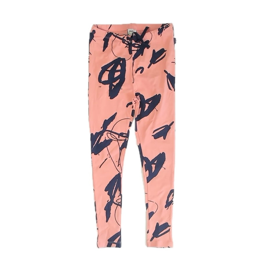 Mon Coeur Girls Pink | Black Leggings Size: 8 Years Pink | Black