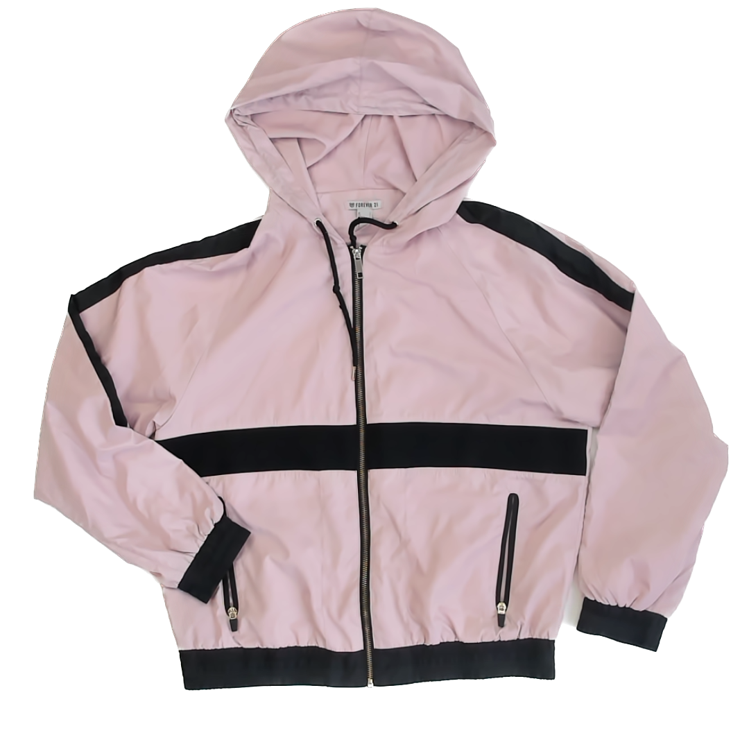 Forever 21 Girls Pink | Black Jacket Size: Small Pink | Black