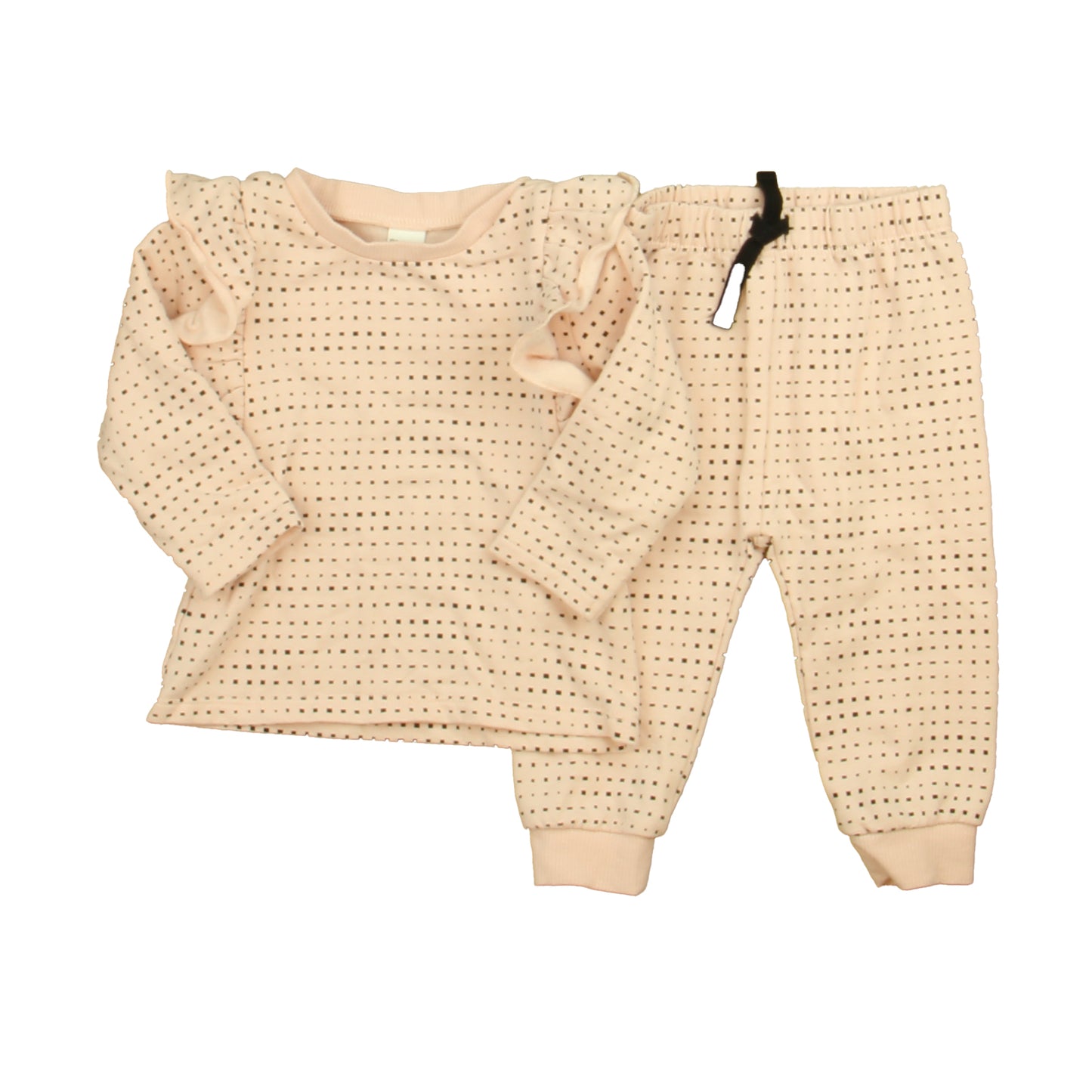 PL Baby Girls Pink | Black Apparel Sets Size: 12 Months