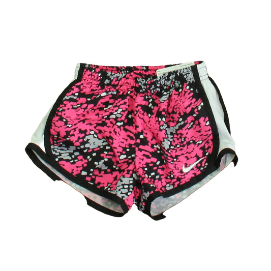 Nike Girls Pink | Black Athletic Shorts Size: 24 Months Pink | Black