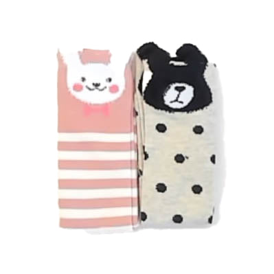 Unknown Brand Girls Pink | Black Socks Size: 12-24 Months Pink | Black