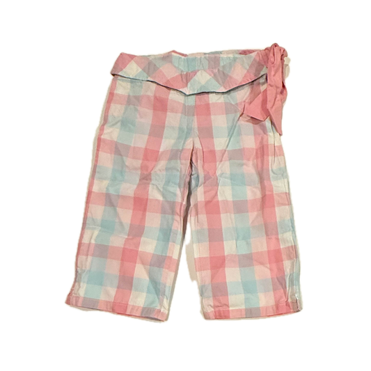 Janie and Jack Girls Pink | Blue Check Pants Size: 3T Pink | Blue Check