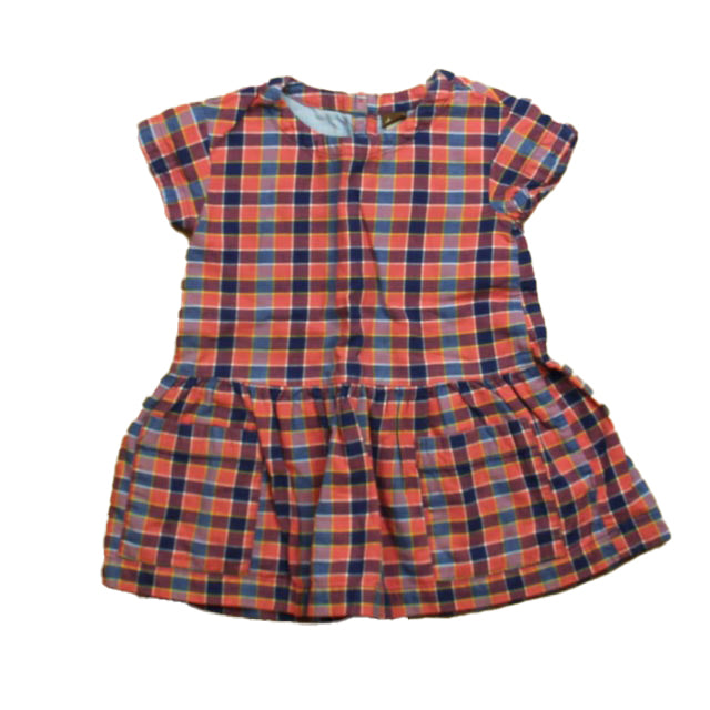 Tea Girls Pink | Blue Check Dress Size: 2T