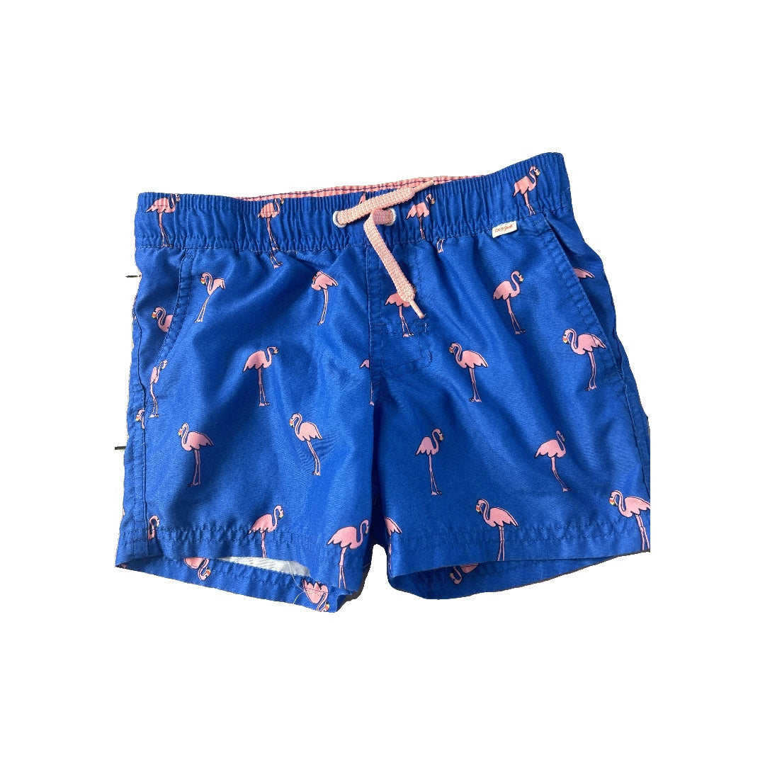 Cat & Jack Boys pink | Blue | Flamingos Trunks Size: 4-5 Years pink | Blue | Flamingos