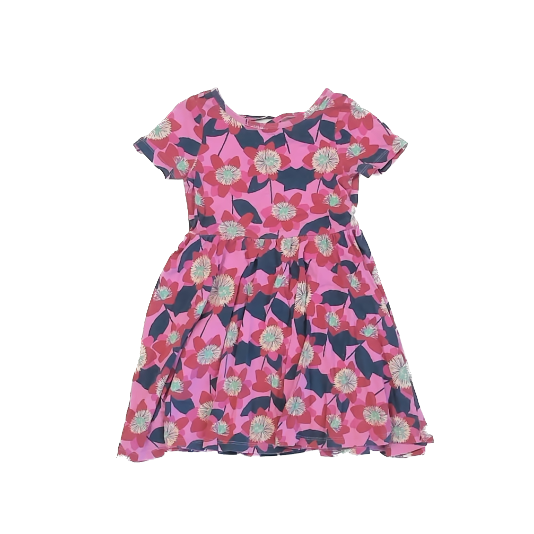 Tea Collection Girls Pink | Blue Floral Dress Size: 5T Pink | Blue Floral