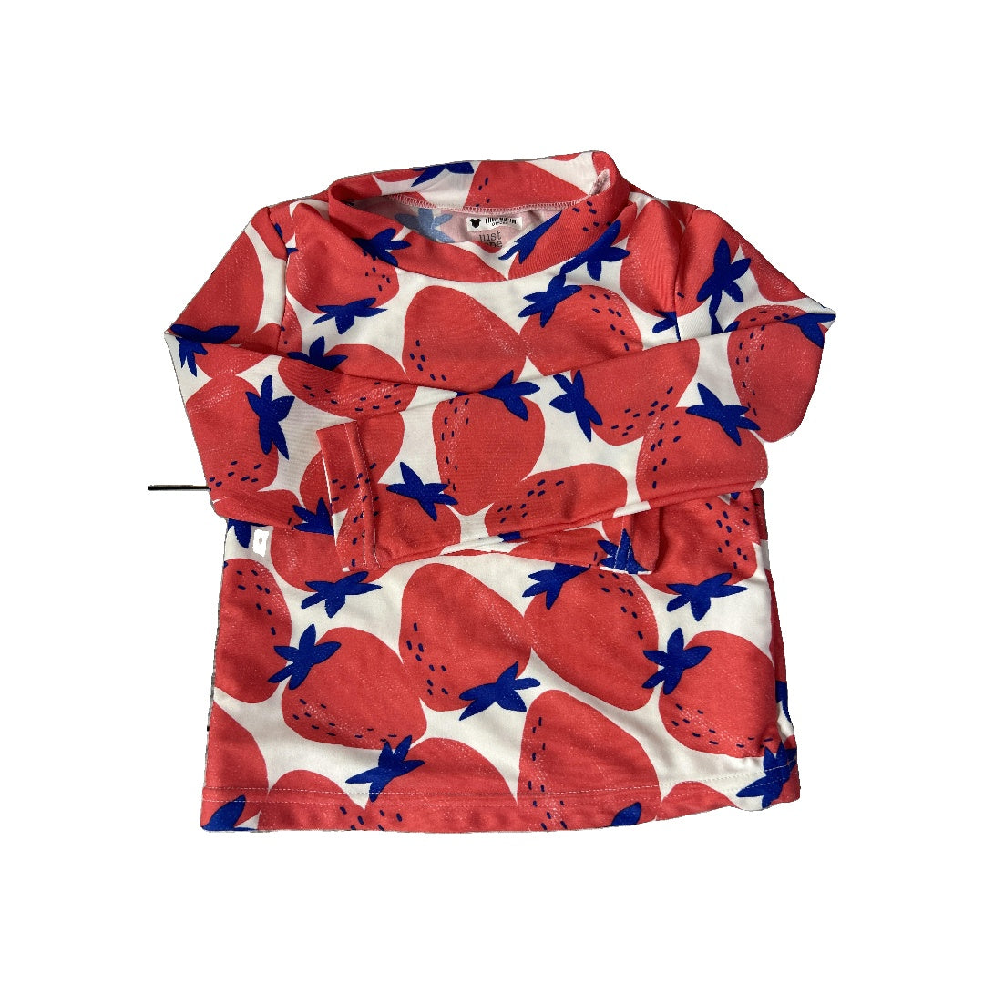 Girls pink | Blue | fruit Rashguard Size: 4T pink | Blue | fruit